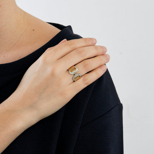 Bague 58 CARTIER – Bague Double C Diamants 58 Facettes