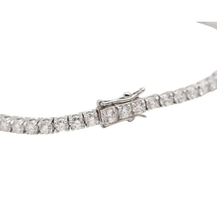 Bracelet Bracelet Rivière en or blanc et diamants 58 Facettes D363763CG