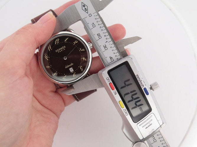 Montre montre HERMES arceau tgm ar4.810 41 mm acier palladie automatique 58 Facettes 268185