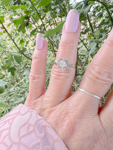 Bague Bague solitaire Diamant 0,60 carat Or Blanc 18 K 58 Facettes AA 1668