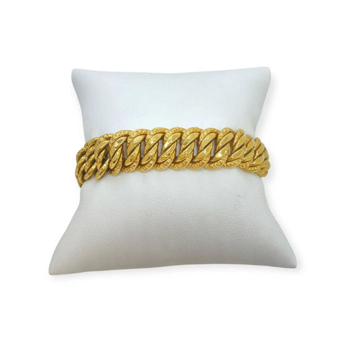 Bracelet Bracelet or jaune maille américaine 58 Facettes 330081547