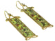 Boucles d'oreilles Enchanted Iris: 18K Gold Art Nouveau Earrings with Plique-à-Jour Enamel 58 Facettes 11139-0001