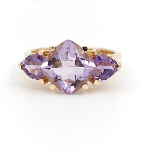 Bague 57.5 Bague Cocktail Or jaune Améthyste 58 Facettes 1931138CN