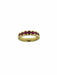 Bague 53.5 Bague italienne eternity en or jaune et rubis 58 Facettes