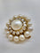 Broche Broche en or jaune, perles et diamants 58 Facettes