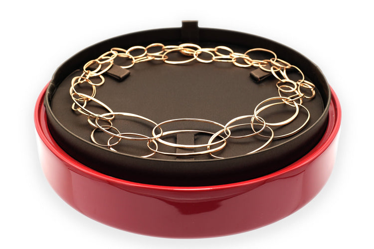 Collier POMELLATO - Collier contemporain en or rose 58 Facettes 22945