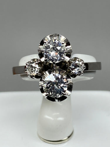 Bague 56 Bague Toi & Moi diamants vers 1930 58 Facettes AB68