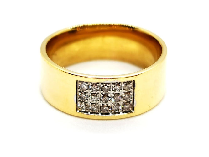 Bague 51 Bague Or jaune, Or blanc Diamant 58 Facettes 1161919CN