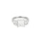 Bague 54 Bague solitaire en or blanc sertie d'un diamant taille princesse de 3,02 carats 58 Facettes