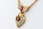 Collier Collier en or jaune 18 carats Diamant et  Rubis 1.78 carats 58 Facettes CLDIAMRUBIS-107