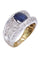 BAGUE MODERNE SAPHIR ET DIAMANTS 58 Facettes 095271