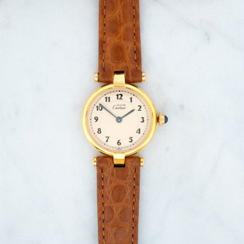 Cartier 必须Vendôme - 象牙色宝玑表盘 - SM 