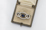Broche Broche Art Déco saphir cabochon et diamants en or blanc 18k 58 Facettes 10835