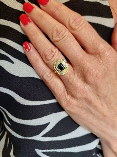 Bague Bague moderne saphir et diamants 58 Facettes 088461