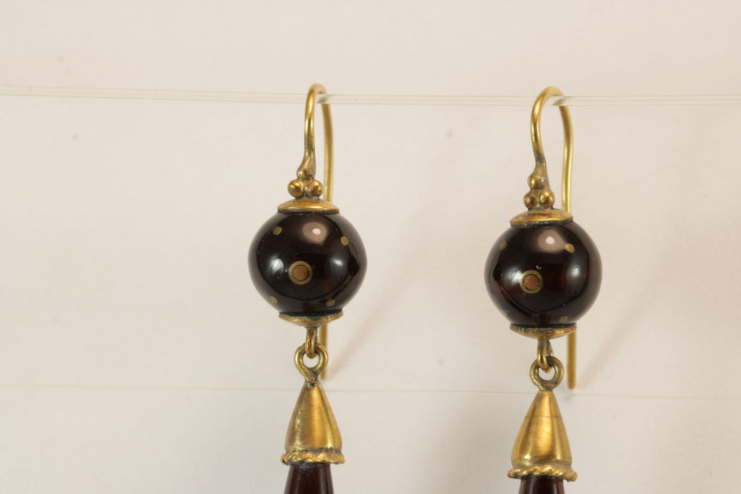 Boucles d'oreilles Boucles d'oreilles anciennes en écaille piquée d'or 58 Facettes 7410