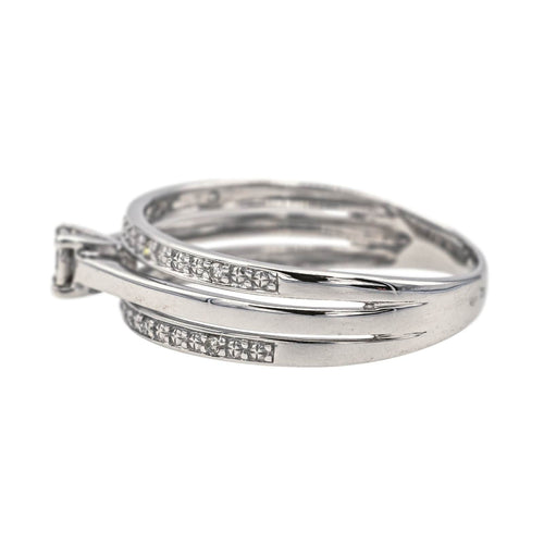 Bague 56 Bague Solitaire Or blanc Diamant 58 Facettes 3904630CN