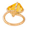 Bague 55 Bague Cocktail Or rose Citrine 58 Facettes 4578557RV