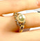 Bague 52 Bague en or jaune 18 carats, perle et 38 diamants 58 Facettes AB448