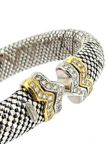Bracelet Bersani Bracelet modèle Cuff flexible en or  avec diamants 58 Facettes