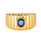 52 Bague  Bandeau Or jaune Saphir 58 Facettes 4145038CN