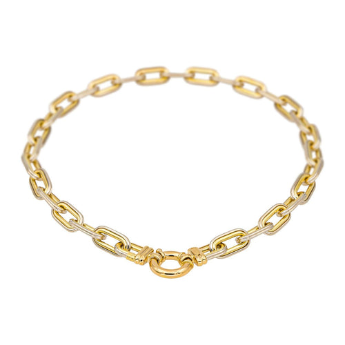 Colier din aur galben, aur alb 