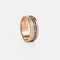 Bague 52 BOUCHERON  - Bague Quatre en trois ors pvd et diamants 58 Facettes
