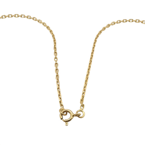 Halskæde i gult guld & diamanter 