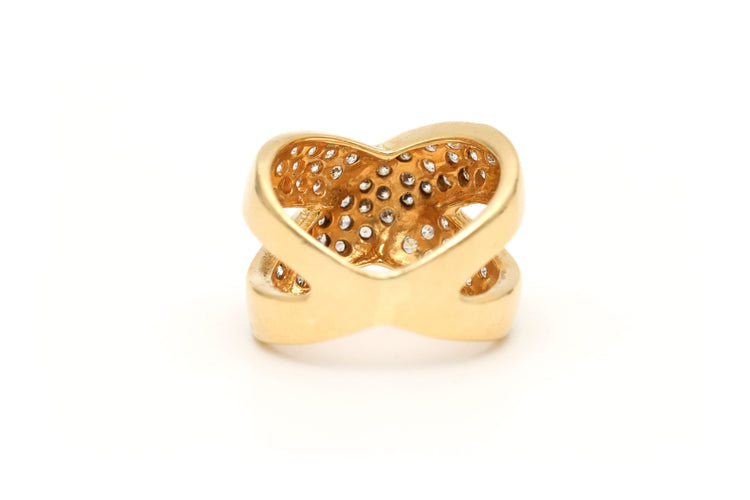 Bague 51 Bague contemporaine or jaune, diamants 58 Facettes 22456