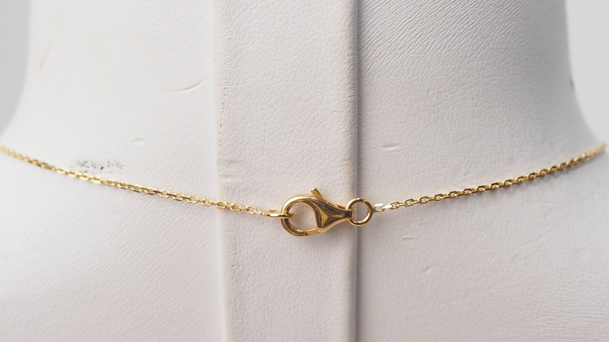 Collier 42 Collier coeur or jaune et diamants 58 Facettes 32593