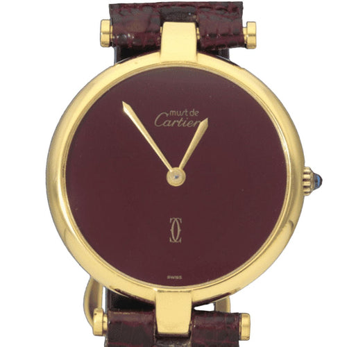 Montre Cartier Montre Must De Cartier Vermeil 58 Facettes MT41212