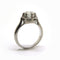 Bague solitaire or blanc diamant 1,58 carat 58 Facettes 26/6