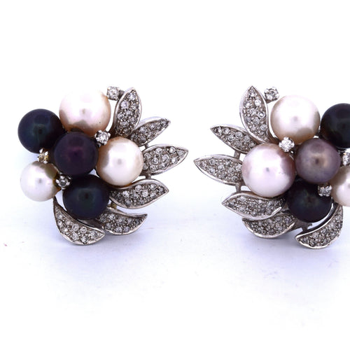 Boucles d'oreilles BOUCLES D'OREILLES VINTAGE en or jaune avec perles 58 Facettes