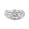 Bague 56 Bague  Bague bandeau  Platine, Or blanc Diamant 58 Facettes 4155736CN