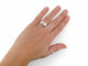 Bague 53 bague CHAUMET liens croises 080044 t53 en or blanc 18k 11gr diamants 58 Facettes 267028