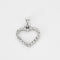 Pendentif Pendentif Coeur en or blanc et diamants 58 Facettes LP1148