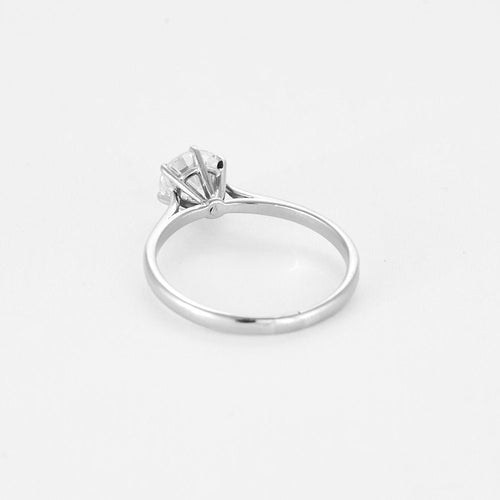 Bague 54 Bague Solitaire  en or blanc et diamant 58 Facettes RAM3248
