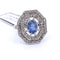 Bague 54 Bague Art Déco en or, saphir et diamants 58 Facettes