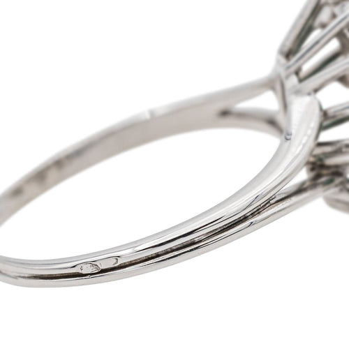 Bague 60 Bague Pompadour Or blanc Emeraude, Diamant 58 Facettes 3841380RV