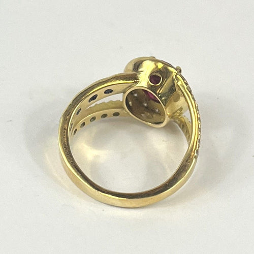 Bague Bague Or avec Rubis 2.13ct , Diamants et Saphir 58 Facettes 20400000784