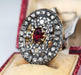 Bague 54 Bague Art Déco rubis diamants 58 Facettes