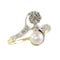 Bague 58 Belle Epoque diamond and pearl engagement ring model toi et moi 58 Facettes 20155-0500