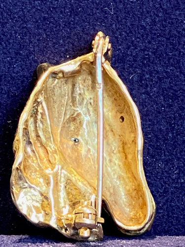 Broche Broche cheval en or jaune et diamants 58 Facettes