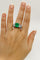 Bague 55 Bague en or avec émeraude et diamants – bijou haut de gamme 58 Facettes 50334
