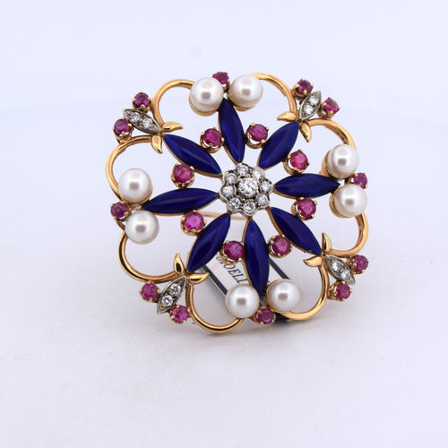 Broche Jeu vintage des années 60 58 Facettes