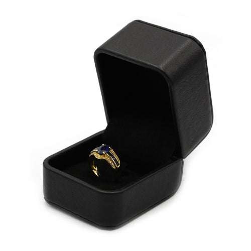 Bague 52 Bague - Or jaune saphirs et diamants 58 Facettes 1029