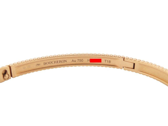 Bracelet bracelet BOUCHERON jonc gros grain quatre pm en or jaune 18k 24.4gr 58 Facettes 269263