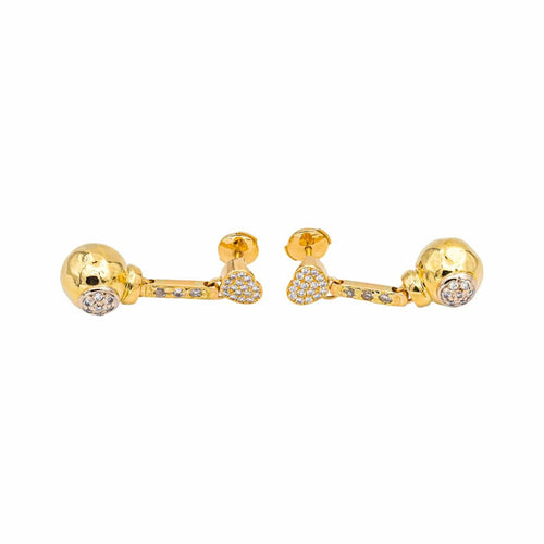 Boucles d'oreilles Boucles d'oreilles Pendantes Or jaune Diamant 58 Facettes 4423007CN