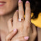 Bague 53 Bague en kunzite et or rose 58 Facettes BOR40