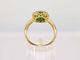 Bague 54 Bague entourage en or jaune avec diamants et émeraude 58 Facettes 2144