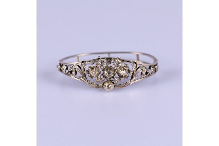 Antique jewelry set: bracelet, earrings and brooch pendant 58 Facettes 10795A